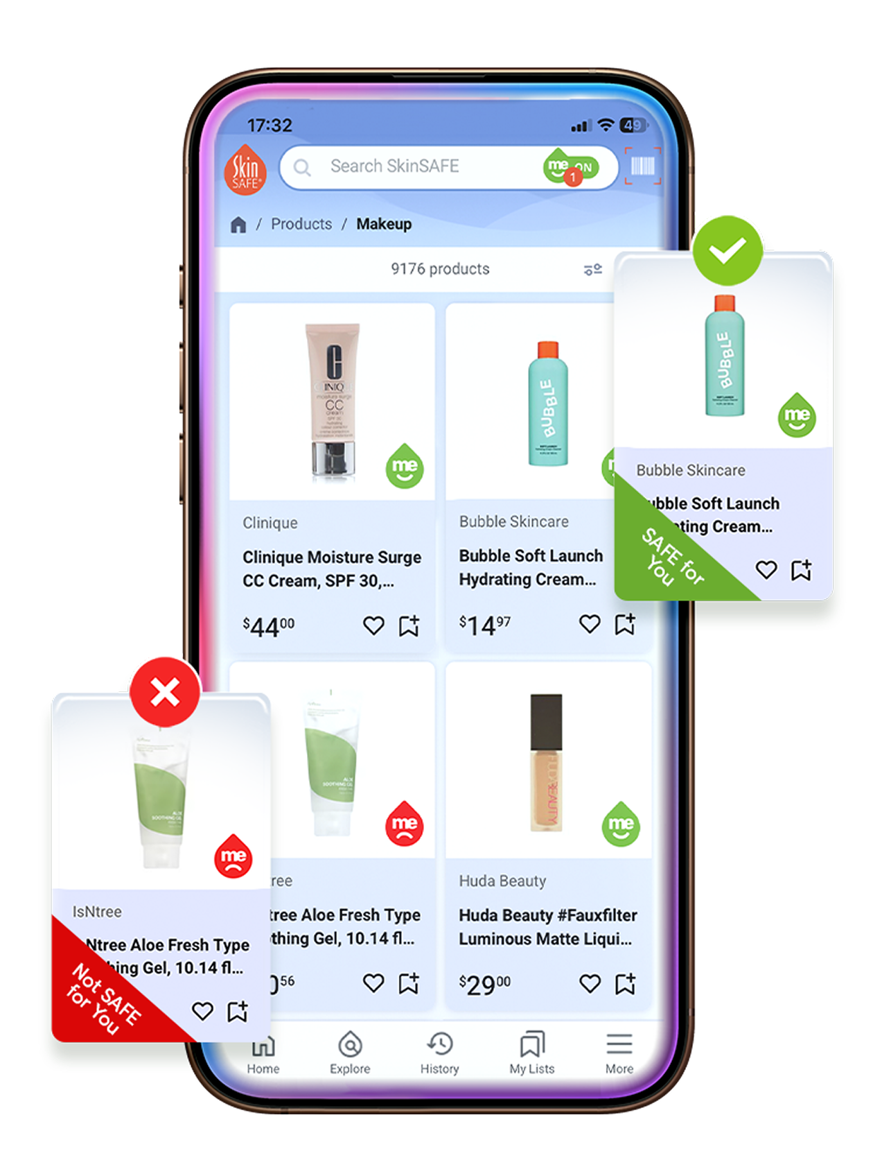 SkinSAFE mobile app